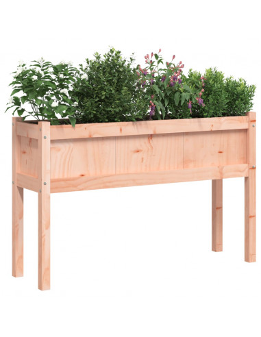 Fioriere da Giardino 2 pz con Gambe Legno Massello di Douglas