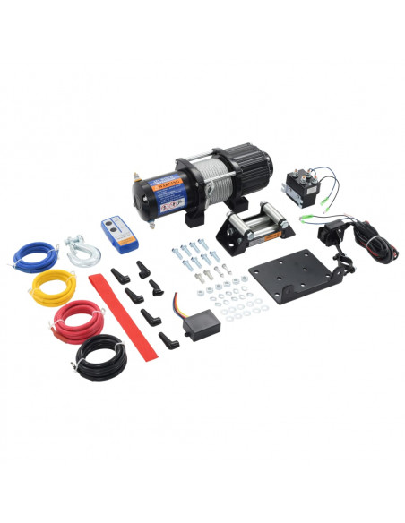 Verricello Elettrico 12 V 4500 lbs 2040 kg con Telecomando