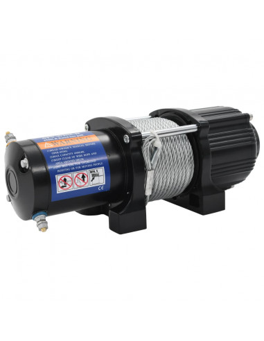 Verricello Elettrico 12 V 4500 lbs 2040 kg con Telecomando