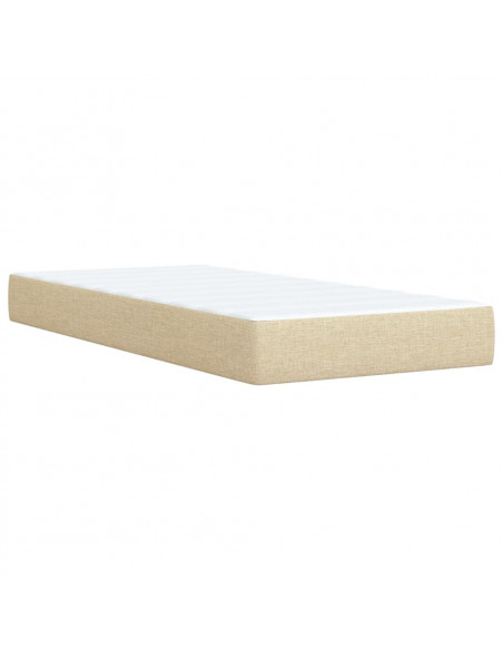 Giroletto a Molle con Materasso Crema 90x200 cm inTessuto