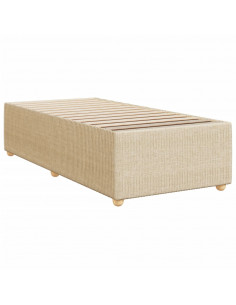 Giroletto a Molle con Materasso Crema 90x200 cm inTessuto