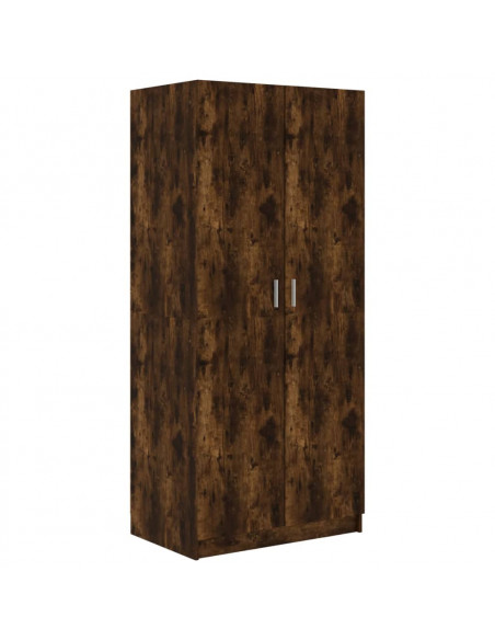 Armadio Rovere Fumo 80x52x180 cm in Legno Multistrato