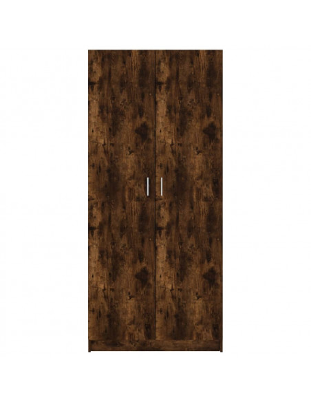 Armadio Rovere Fumo 80x52x180 cm in Legno Multistrato