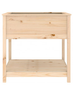 Fioriera con Mensola 82,5x82,5x81 cm in Legno Massello di Pino