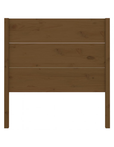 Testiera per Letto Miele 106x4x100 cm in Legno Massello di Pino