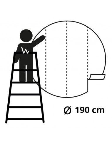 WallArt Cerchio Carta da Parati The Night Watch 190 cm