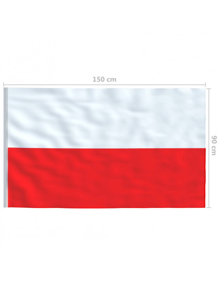 Bandiera della Polonia 90x150 cm