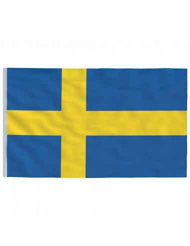 Asta e Bandiera Svezia 5,5 m Alluminio