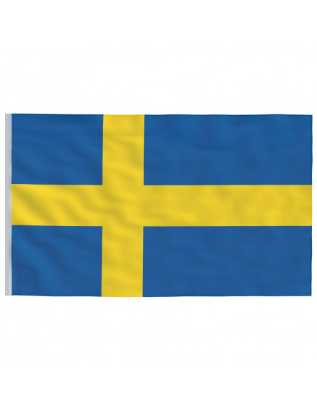 Asta e Bandiera Svezia 5,5 m Alluminio