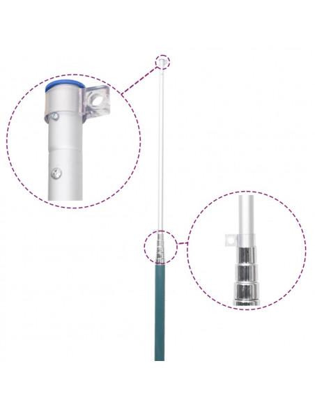 Asta e Bandiera Svezia 5,5 m Alluminio