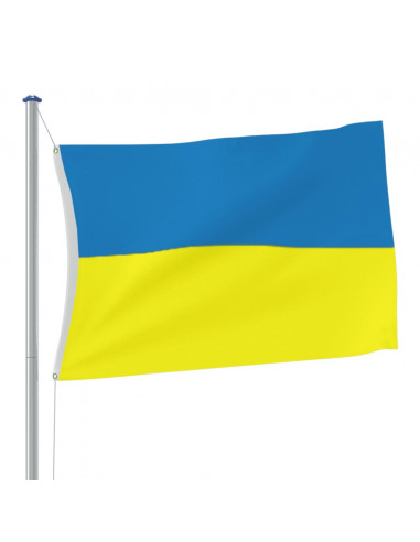 Bandiera dell'Ucraina con Occhielli in Ottone 90x150 cm