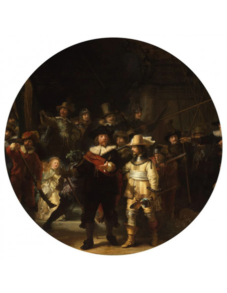 WallArt Cerchio Carta da Parati The Night Watch 190 cm