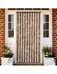 Zanzariera Beige e Marrone Chiaro 90x220cm Ciniglia