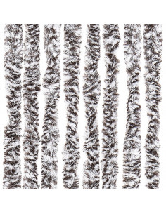 Zanzariera Marrone e Beige 90x220 cm Ciniglia