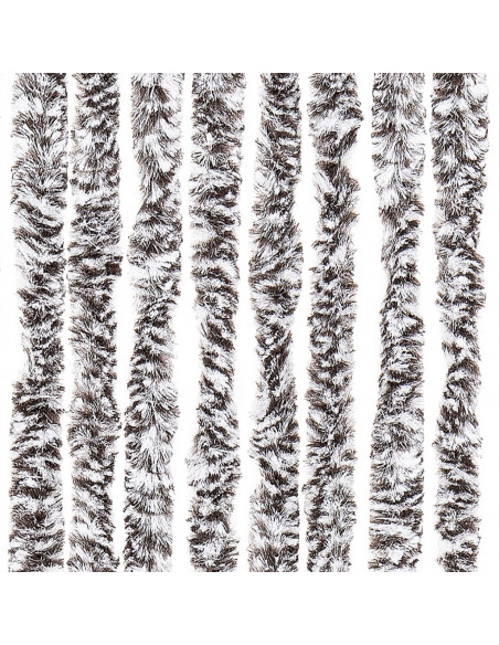 Zanzariera Marrone e Beige 90x220 cm Ciniglia