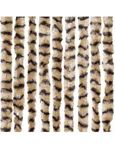 Zanzariera Beige e Marrone 90x220 cm Ciniglia