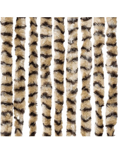 Zanzariera Beige e Marrone 100x220 cm Ciniglia