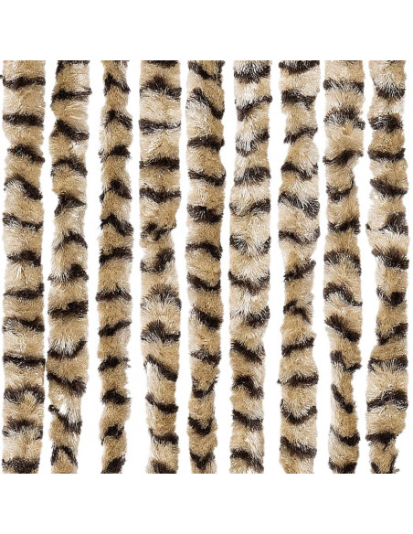Zanzariera Beige e Marrone 100x220 cm Ciniglia