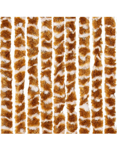 Zanzariera Ocra e Bianco 90x220 cm Ciniglia