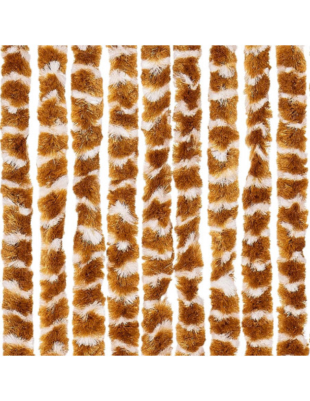 Zanzariera Ocra e Bianco 90x220 cm Ciniglia