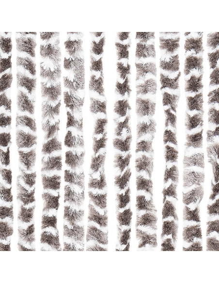 Zanzariera Grigio Talpa e Bianco 90x220 cm Ciniglia