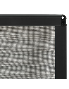 Zanzariera Plissettata Finestre in Alluminio Antracite 80x100cm