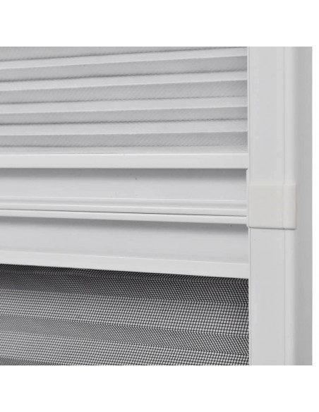 Zanzariera Plissettata in Alluminio 60x80 cm con Tendina