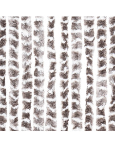 Zanzariera Grigio Talpa e Bianco 56x185 cm Ciniglia