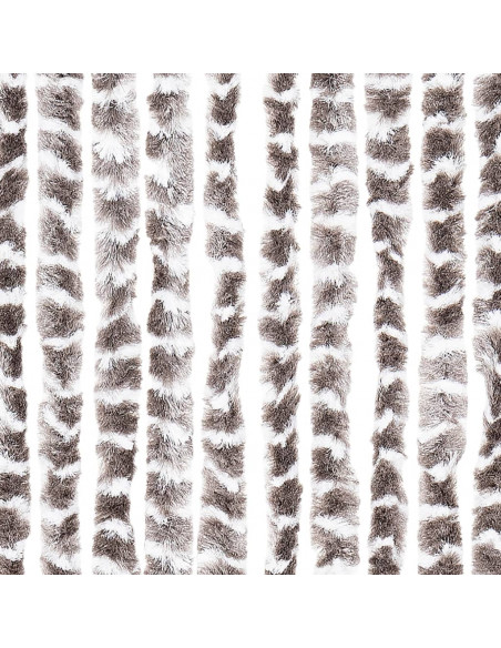 Zanzariera Grigio Talpa e Bianco 56x185 cm Ciniglia