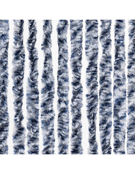 Zanzariera Blu Bianco e Argento 56x185 cm Ciniglia