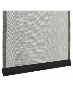 Zanzariera Porta con Tenda in Rete Nera 100x220 cm Poliestere