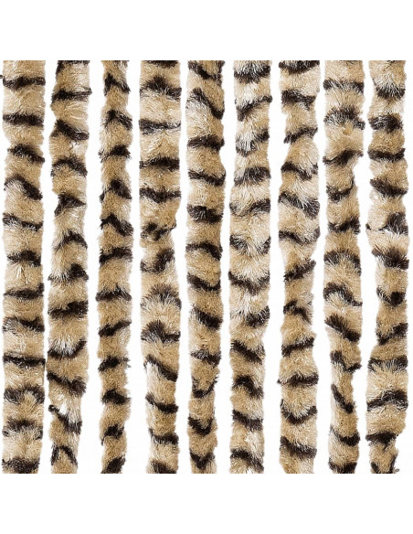 Zanzariera Beige e Marrone 56x185 cm Ciniglia