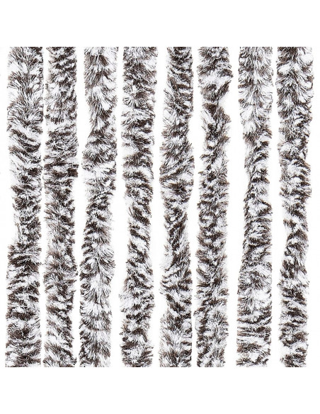 Zanzariera Marrone e Beige 120x220 cm Ciniglia