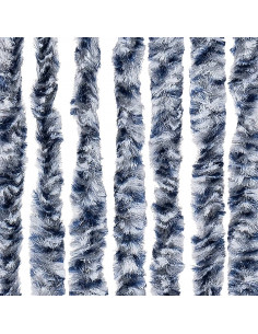 Zanzariera Blu e Bianco 120x220 cm Ciniglia