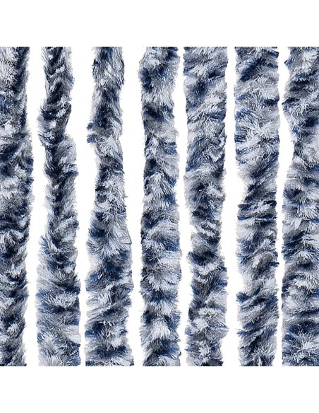 Zanzariera Blu e Bianco 120x220 cm Ciniglia