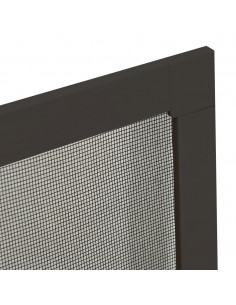 Zanzariera per Finestre Antracite 90x120 cm