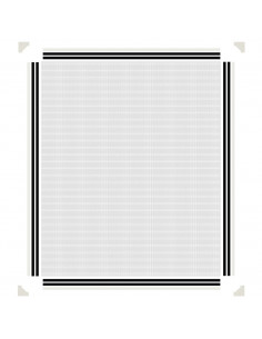 Zanzariera Magnetica per Finestre Bianca 100x120 cm