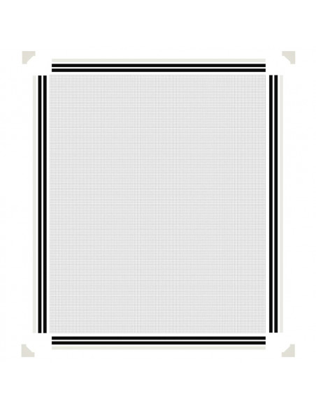Zanzariera Magnetica per Finestre Bianca 100x120 cm
