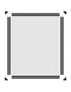 Zanzariera Magnetica per Finestre Antracite 100x120 cm