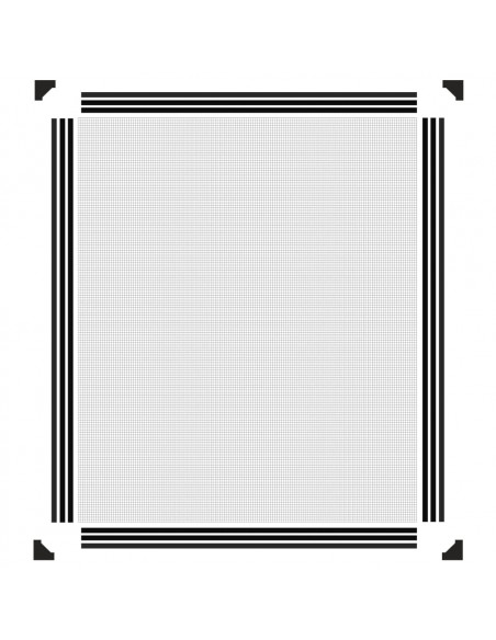 Zanzariera Magnetica per Finestre Antracite 100x120 cm