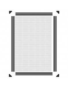 Zanzariera Magnetica per Finestre Antracite 80x120 cm