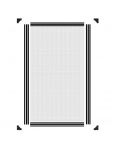Zanzariera Magnetica per Finestre Antracite 80x140 cm