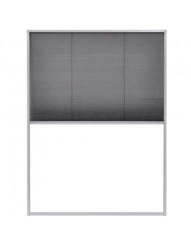 Zanzariera Plissettata per Finestre in Alluminio 60x80 cm