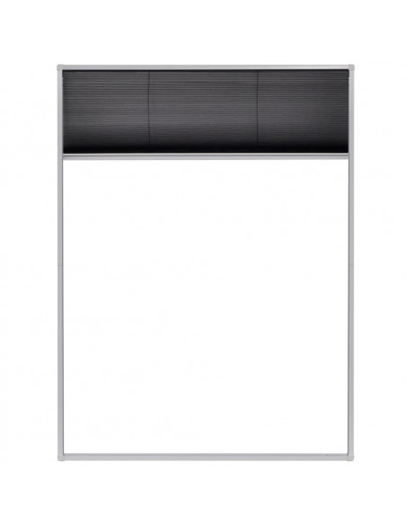 Zanzariera Plissettata per Finestre in Alluminio 60x80 cm