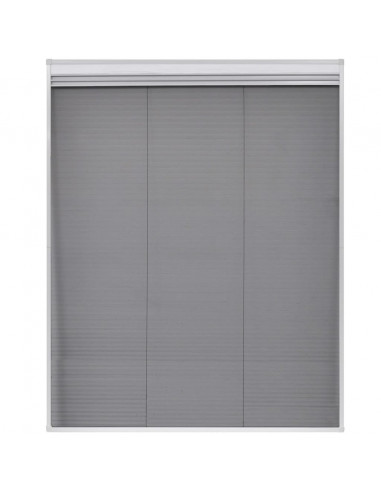 Zanzariera Plissettata in Alluminio 80x100 cm con Tendina