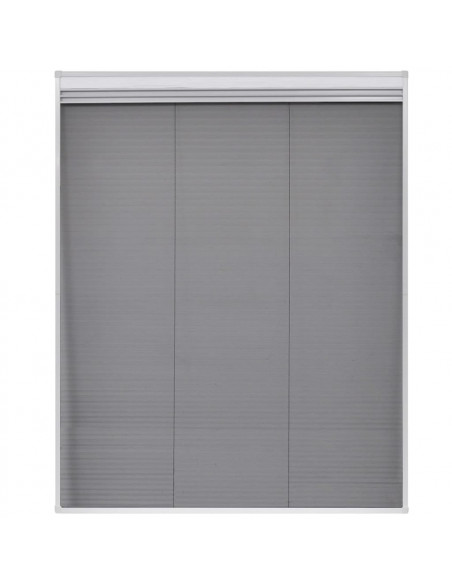 Zanzariera Plissettata in Alluminio 80x100 cm con Tendina