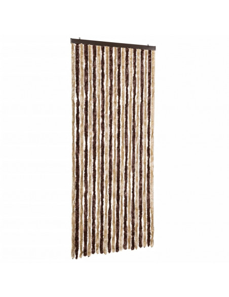 Zanzariera Beige e Marrone Chiaro 90x220cm Ciniglia