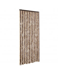Zanzariera Beige e Marrone Chiaro 100x220 cm Ciniglia 2
