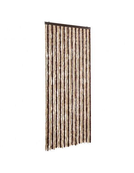 Zanzariera Beige e Marrone Chiaro 100x220 cm Ciniglia