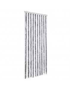 Zanzariera Grigio e Bianco 90x220 cm Ciniglia 2